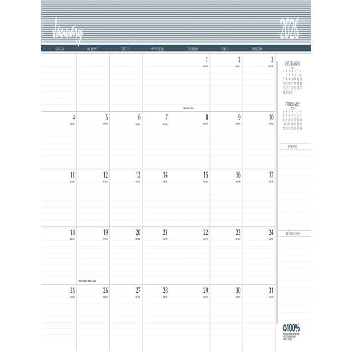 House of Doolittle Recycled 2 Year Planner, 2026 to 2027, 8-1/2 x 11 Inches