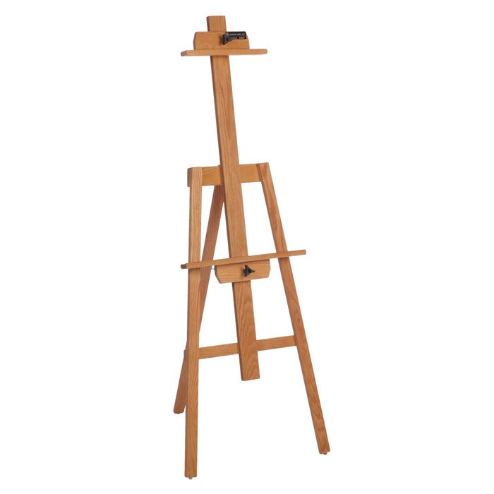 American Easel Yahzi A-Frame Easel, 60 in H, 21 X 20 in Base, Northern Oak, Red, Golden