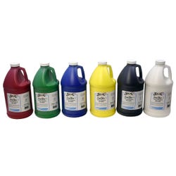 Sax Heavy Body Acrylic Paint, Half Gallons, Assorted Colors, Set of 6 1572448