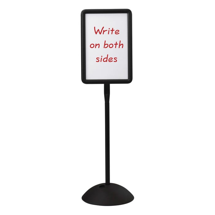 Safco Write Way Markerboard Rectangle Floor Sign, 18 x 65 Inches