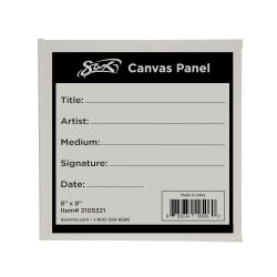Sax Genuine Canvas Panel, 8 x 8 Inches, White 2105321