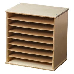Childcraft 8-Shelf Knob Wooden Puzzle Rack, Item Number 1557208