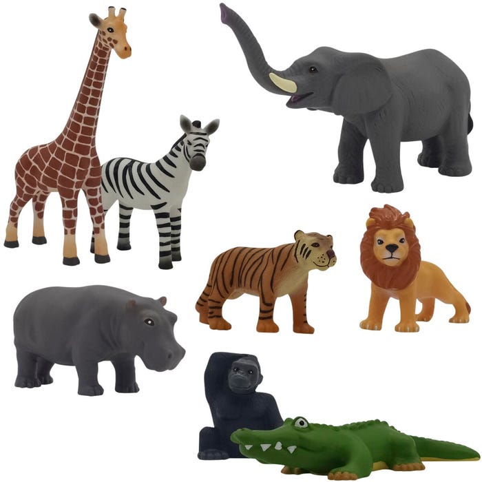 Get Ready Kids Wild Animals Playset, Set of 8