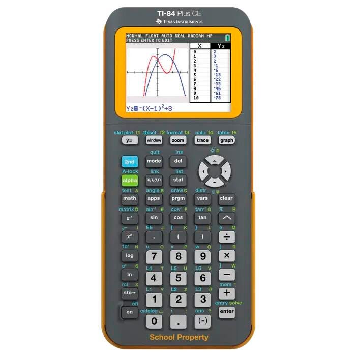 Texas Instruments TI-84 Plus CE Graphing Calculator, Teacher Pack of 10