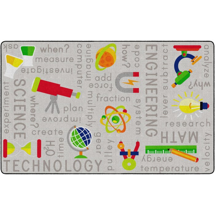Flagship Carpets STEM Carpet, Rectangle