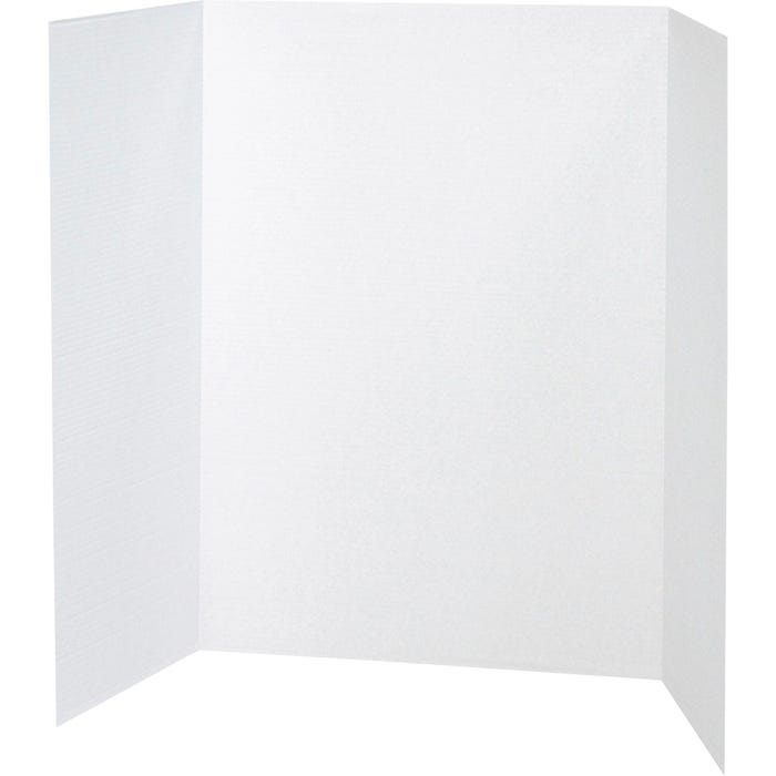 Pacon Single Walled Corrugated Presentation Board, 48 x 36 Inches, White, Pack of 4