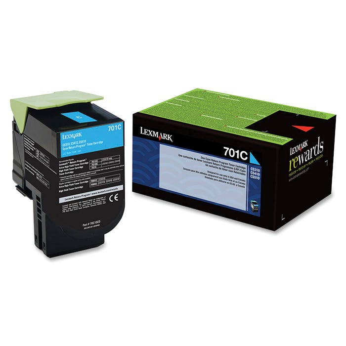 Lexmark Ink Toner Cartridge, 70C10C0, Cyan