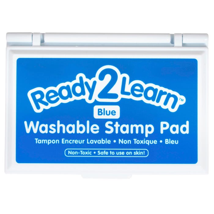 Ready2Learn Washable Stamp Pad, 3-7/8 x 2-3/4 x 5/8 Inches, Blue