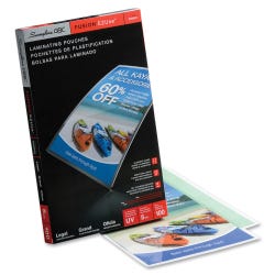 ACCO GBC HeatSeal Premium Laminating Pouch, 8-3/4 x 14-1/4 Inches, 5 mil Thick, Item Number 1060485