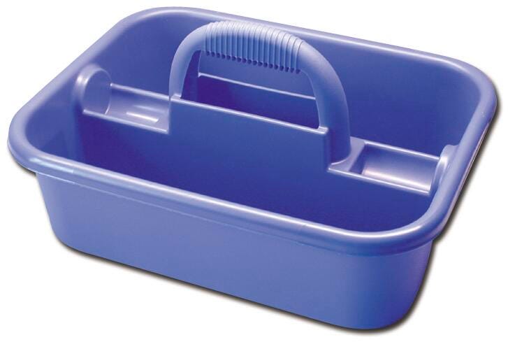 Dynalon Stacking Utility Carrier, 17-5/8 x 12-5/8 x 9-1/4 Inches, Plastic, Blue, Item Number 1016974