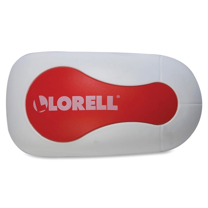 Lorell Rare Earth Magnet Board Eraser, Red/White