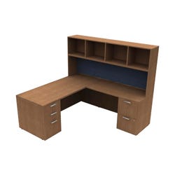 AIS Calibrate Series Typical 13 Admin Desk, 78 x 72 Inches 4000691