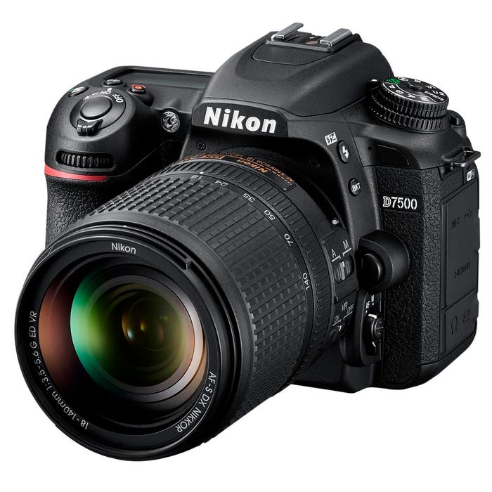 Nikon D7500 Digital Camera, 20.9 Megapixel, Black