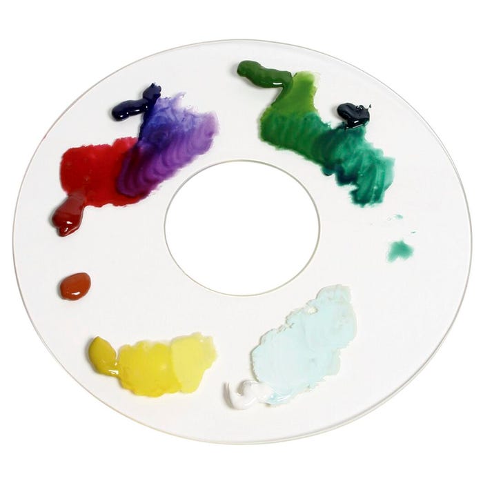 Jack Richeson Lock Box Palette System with Cover, 11-1/2 x 1 Inch, White