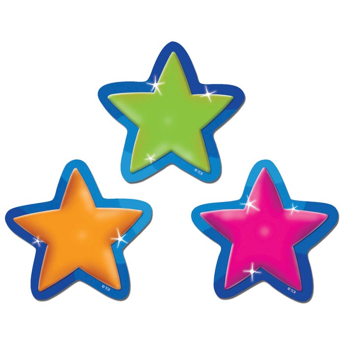 Teacher Created Resources Stars Magnetic Accents, Set of 18