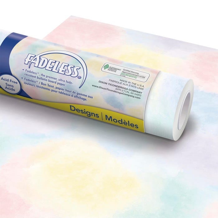 Fadeless Designs Paper Roll, Watercolor, 48 Inches x 12 Feet