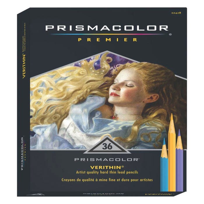 Prismacolor Premier Verithin Colored Pencils, Assorted Colors, Set of 36