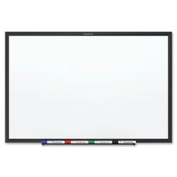 Quartet Magnetic Dry Erase Board, 60 x 36 Inches, Steel, Aluminum Frame, White, Black Frame, Wall Mount