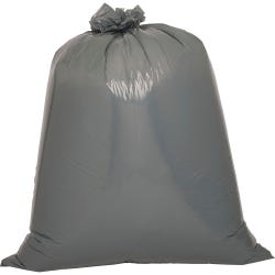 Genuine Joe Low Density Maximum Strength Can Liners, 45 Gallon, 1.55 mil, Gray, Pack of 50