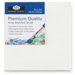 Royal Brush Essentials Stretched Canvas, 3 x 3 inches