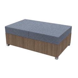 AIS LB Lounge, Two-Seat Backless with Closed Bottom