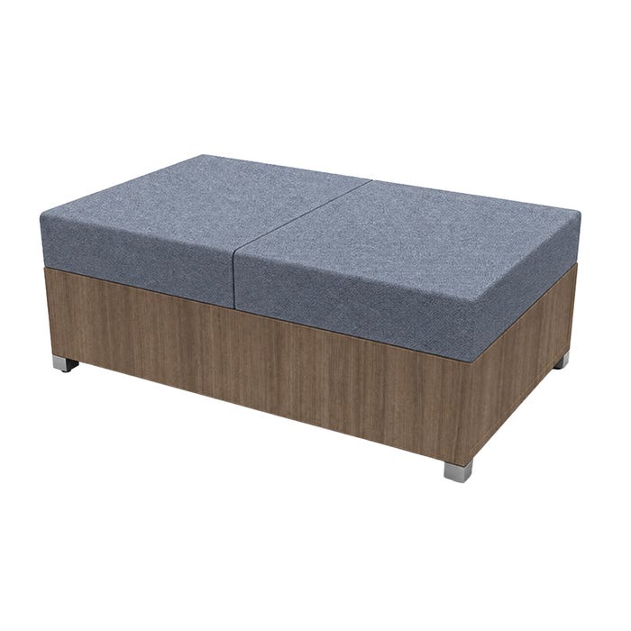 AIS LB Lounge, Two-Seat Backless with Closed Bottom