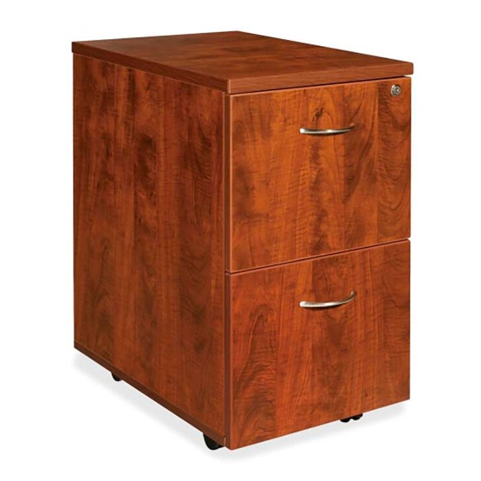 Classroom Select Laminate Mobile 2 Drawer Pedestal, 15-3/4 x 22 x 28-5/8 Inches, Cherry