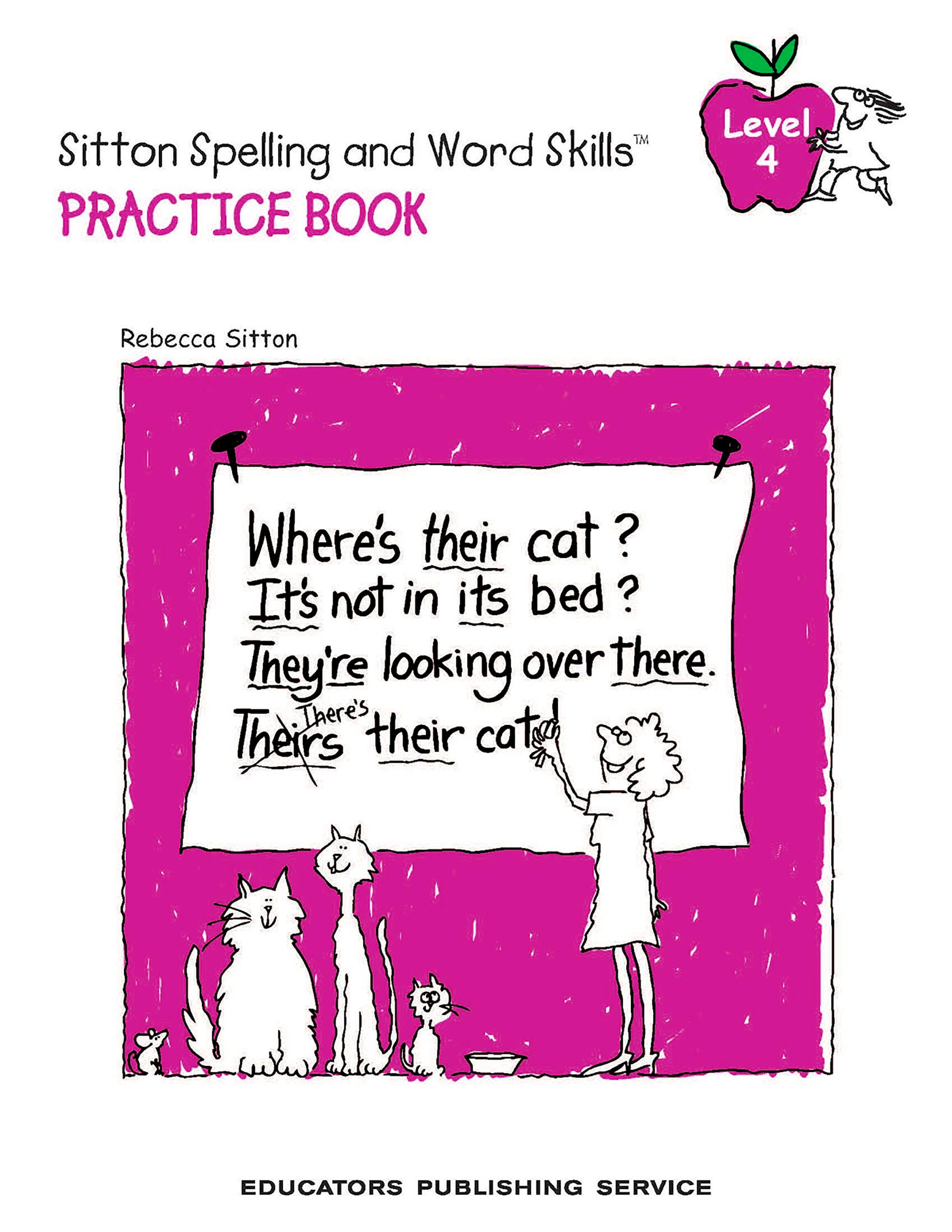 Image for Sitton Spelling Student Practice Books, Grade 4, Set of 5 from School Specialty