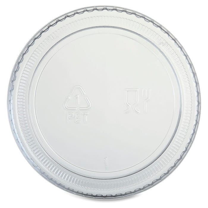 Genuine Joe Portion Cup Lid, 2 Ounce, Clear, Pack of 2500