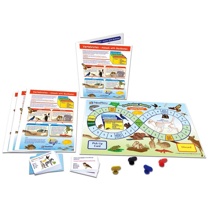 NewPath Learning Vertebrates to Animals with Backbones Learning Center Game, Grades 3 to 5