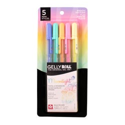 Sakura Gelly Roll Moonlight Pastels, 1.0 mm Bold, Set of 5