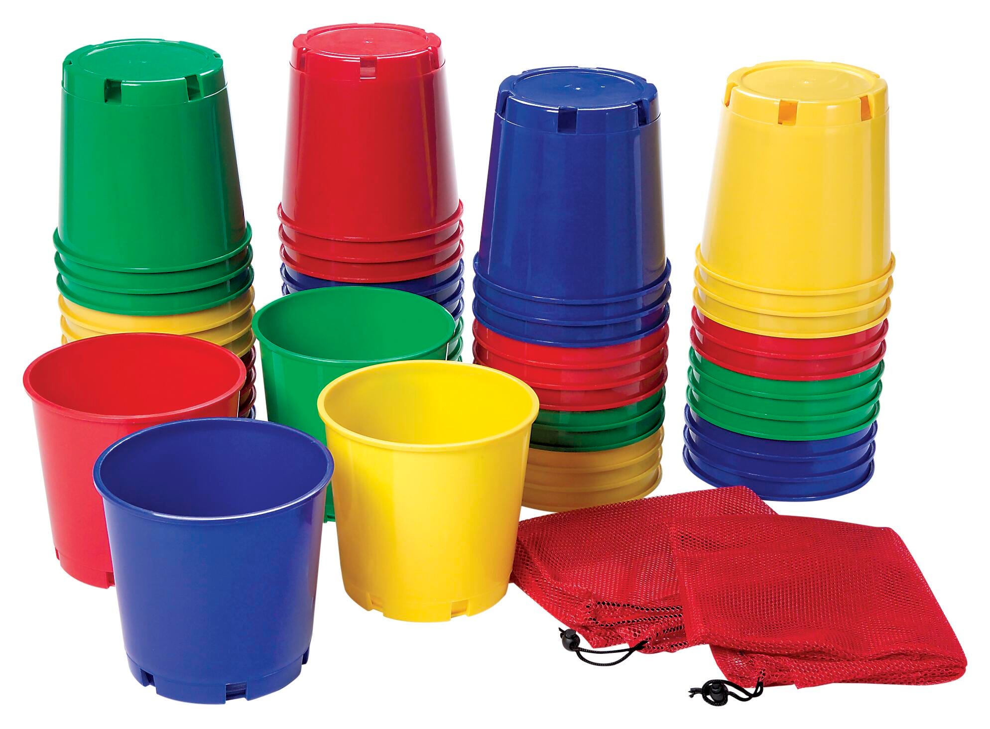 FlagHouse Multi-Buckets, Assorted Sizes & Colors, Super Set of 36 2123881