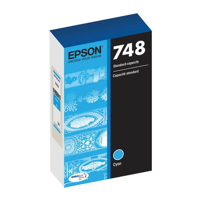 Epson DURABrite Ultra Ink Cartridge, T748220, Cyan