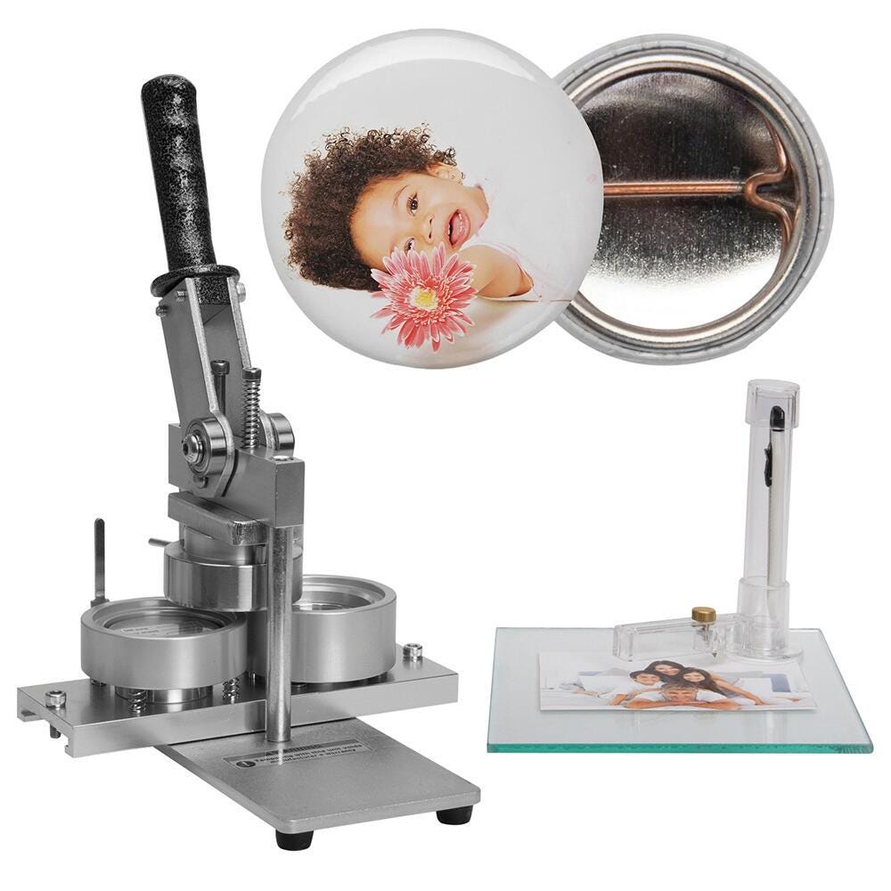 Neil Enterprises Heavy Duty Button and Badge Making Machine, 3 Inch