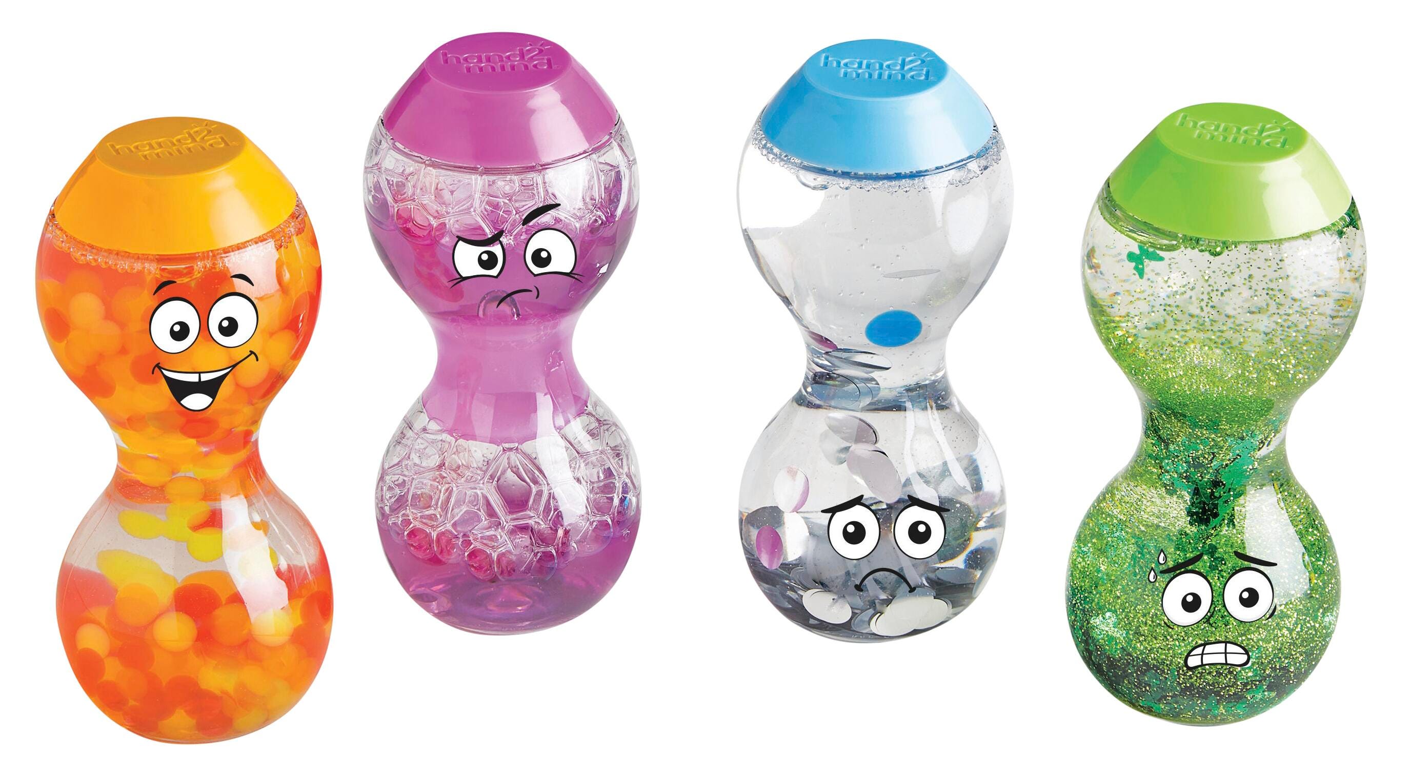 Hand2Mind Express your Feelings Sensory Bottles, Set of 4 2150919