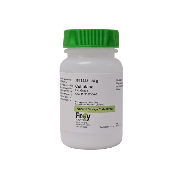 Frey Scientific Cellulase, Lab Grade, 25 Grams