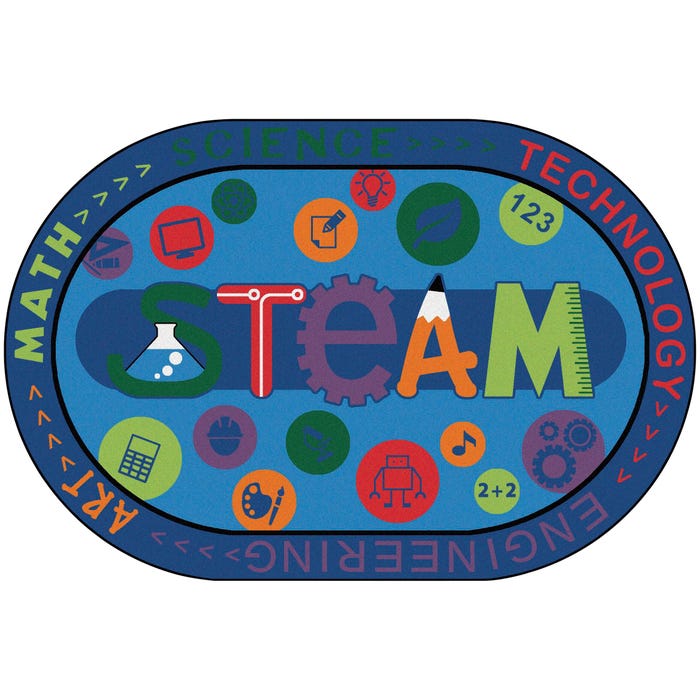 Carpets for Kids KID$Value PLUS STEAM Carpet, Oval