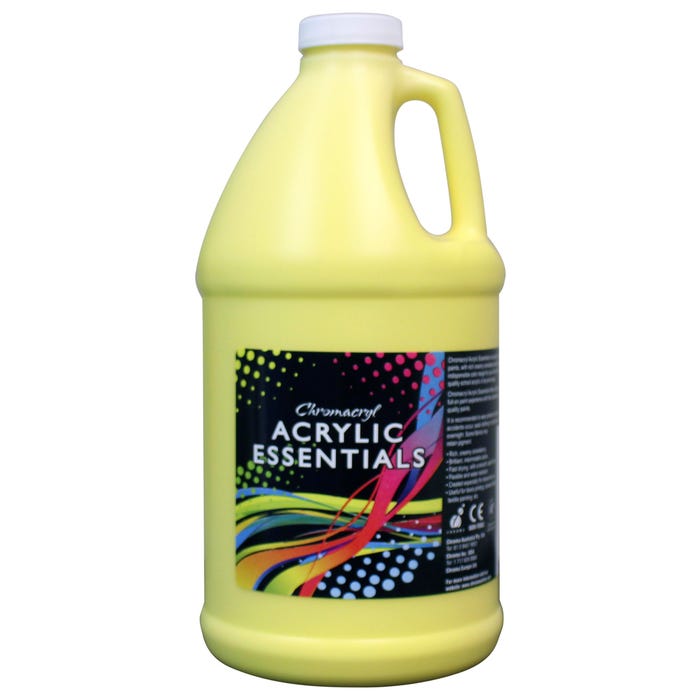 Chromacryl Acrylic Essentials, Cool Yellow, Half Gallon