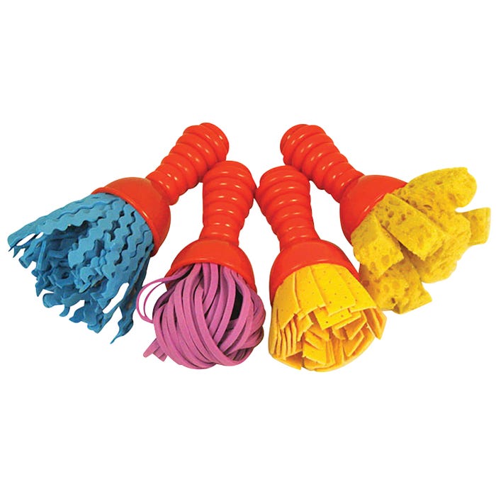 Ready2Learn Textured Art Tools Set 2, Assorted Brush Types, Set of 4