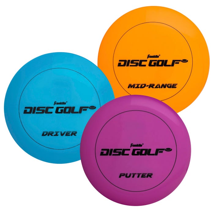 Franklin Disc Golf Discs, Set of 3