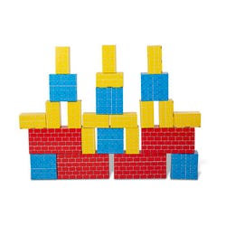 Melissa & Doug Jumbo Cardboard Building Blocks, 24 Pieces in 3 Sizes, Item Number 1609289
