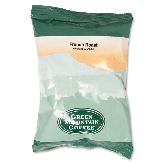 Green Mountain Signature French Roast Coffee, 2.2 oz Packs, 50 Packs Per Carton