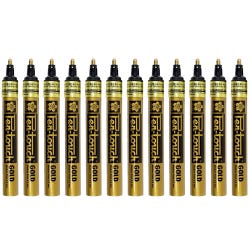 Sakura Pentouch Paint Marker, Medium Tip, Metallic Gold, Pack of 12