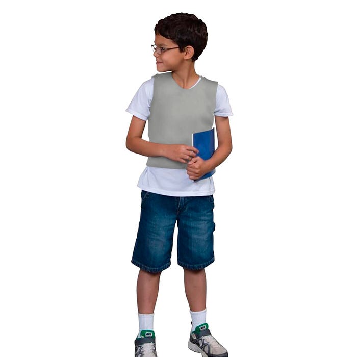 Abilitations Deep Pressure Sensory Vest, X-Large, 48 x 26 Inches, Gray