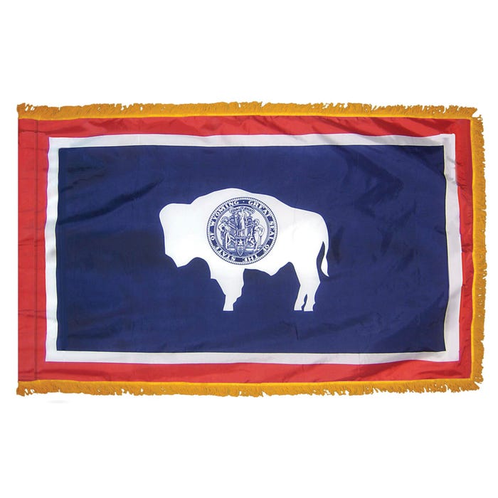 Annin Wyoming State Flag, Heavy Weight Nylon, Outdoor, 3 x 5 Feet