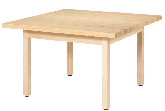 Diversified Woodcrafts 4-Station Square Work Table, 48 x 48 x 26 Inches ...