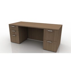 Affordable Interior Systems Calibrate Series Double Pedestal Teacher Desk 4001787