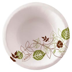Dixie Foods Extra Heavyweight Grease-Resistant Microwavable Pathway Design Soak Proof Paper Bowl, Pack of 125, Item Number 1406910