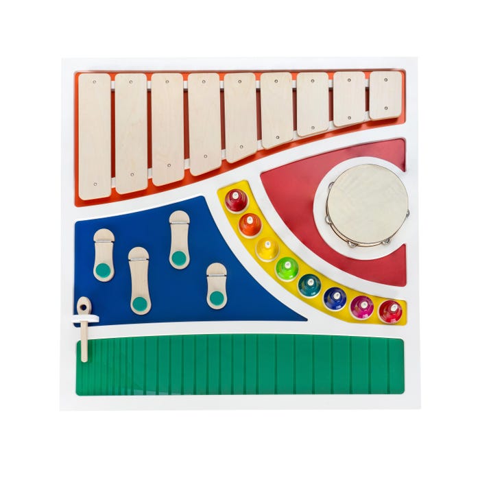 Snoezelen Musical Abstract Tactile Panel, 45-1/4 x 4-3/8 x 45-1/4 Inches