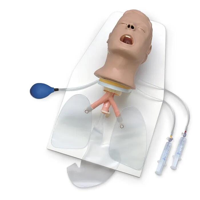 Life/form® Advanced Airway Larry Trainer Head with Stand